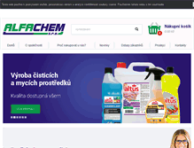 Tablet Screenshot of alfachem.cz